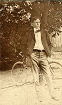 Lewis S.G. Miller with bicycle